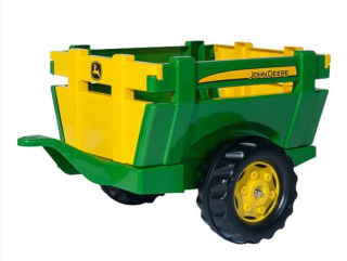 ZABAWKA JOHN DEERE Traktor Na Pedały z przyczepką