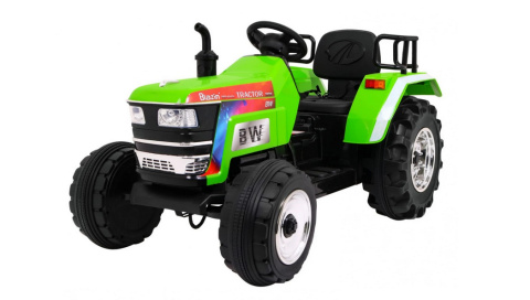 Zabawka Traktor na akumulator Zielony + Pilot + Wolny Start + Dźwięki Światła