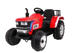 Zabawka Traktor na akumulator Czerwony + Pilot + Wolny Start + Dźwięki Światła