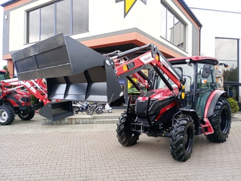 Ciągnik rolniczy Solis S75 z ładowaczem 1300 kg + otwierana łyżka