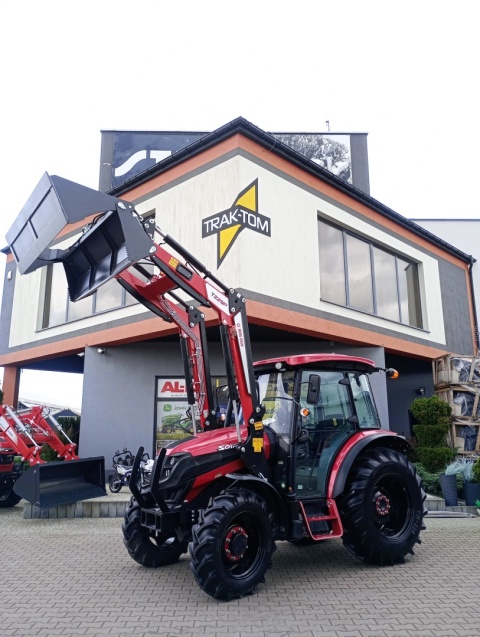 Ciągnik rolniczy Solis S75 z ładowaczem 1300 kg + otwierana łyżka