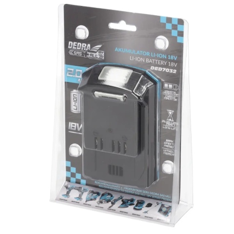 Dedra Akumulator 2,0 Ah 18V Dedra Akumulator 2,0 Ah 18V