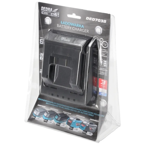 Ładowarka, zasilacz DEDRA 18V 60 W Ładowarka, zasilacz DEDRA 18V 60 W