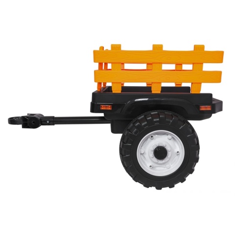 Pojazd MEGA Traktor Z Przyczepką Żółty