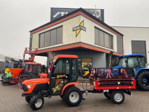 Ciągnik Prokmar T25 - 25 KM + Przyczepka Metal Fach - ZESTAW ŚWIĄTECZNY