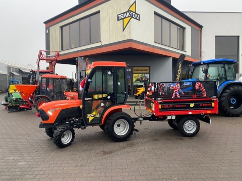 Ciągnik Prokmar T25 - 25 KM + Przyczepka Metal Fach - ZESTAW ŚWIĄTECZNY