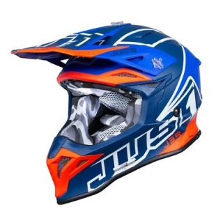 Kask JUST1 J39 THRUSTER BLUE ORANGE WHITE MATT S