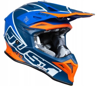 Kask JUST1 J39 THRUSTER BLUE ORANGE WHITE MATT S