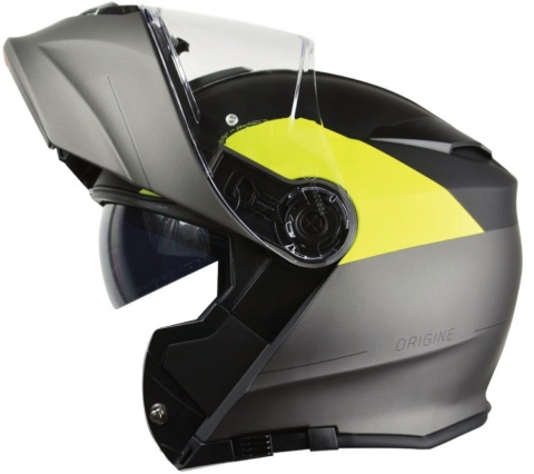 Kask ORIGINE DELTA BASIC VIRGIN FLUO YELLOW BLACK TITANIUM MATT L