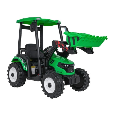 Pojazd MEGA Traktor Z Przyczepką Zielony