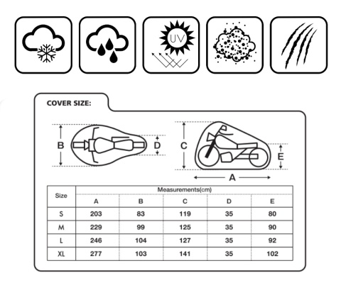 Pokrowiec na motocykl M Moretti