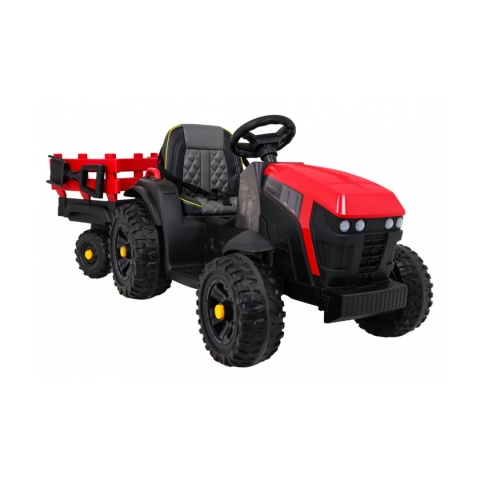 Traktor Titanium Z Przyczepą Czerwony