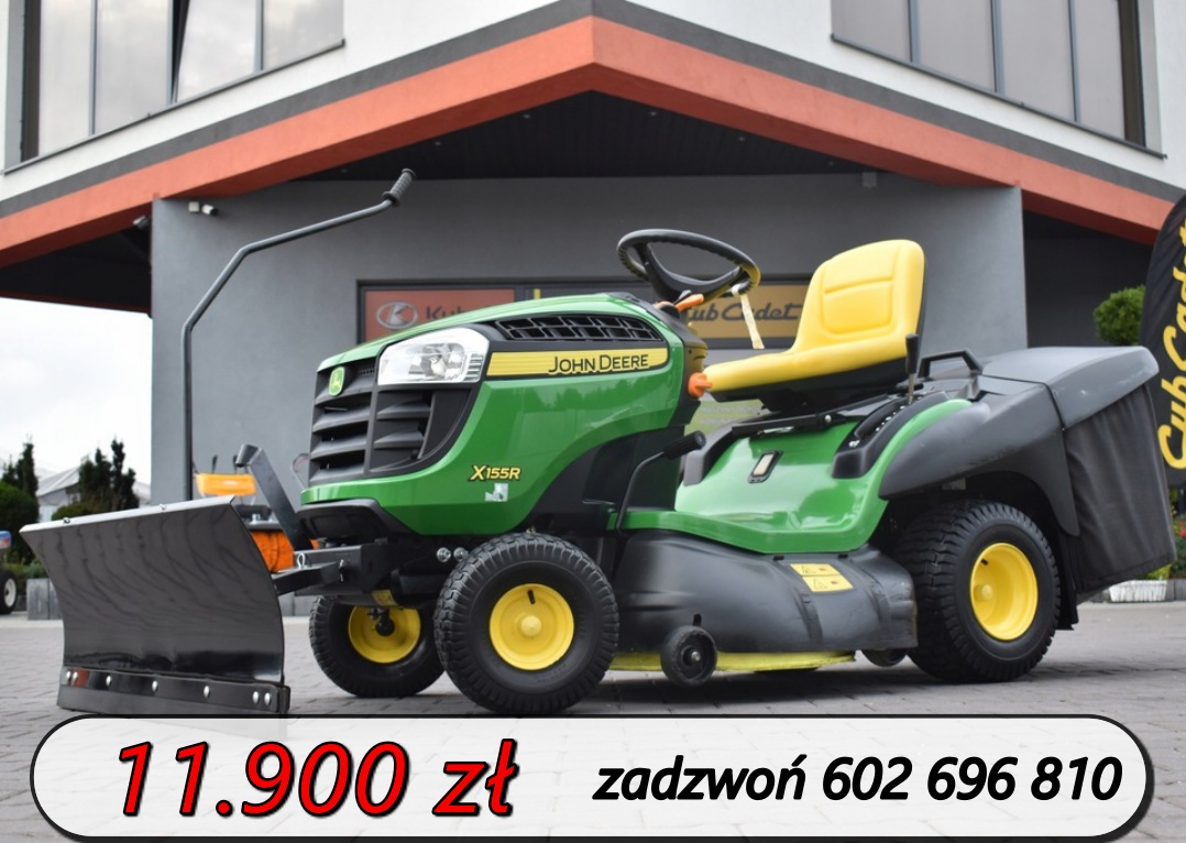 X155R Kosiarka samojezdna (traktorek) z koszem JOHN DEERE 107cm 22 KM