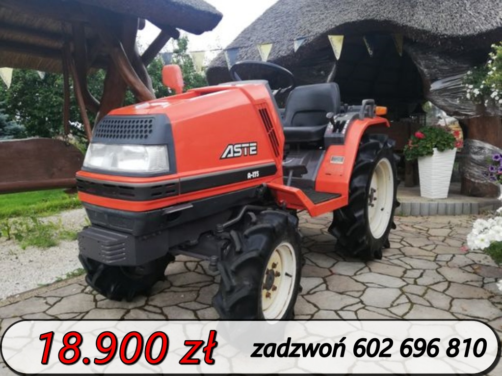 Traktor japoński 4x4 diesel Kubota A175 17.5 KM gwarancja 1 rok ideał