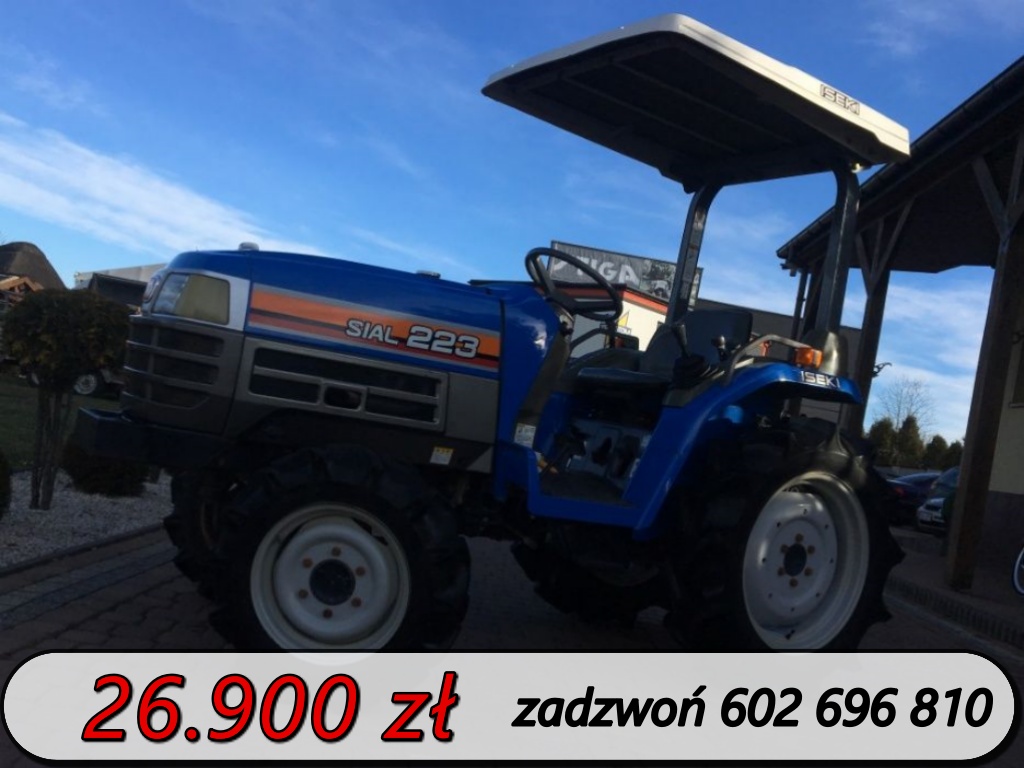 Traktorek ogrodniczy Iseki SIAL 223 22KM, 4x4, wspomaganie
