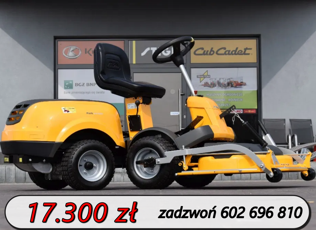 Powystawowy traktorek ogrodowy demo Stiga PARK 340 MWX 4WD 18KM 95 cm