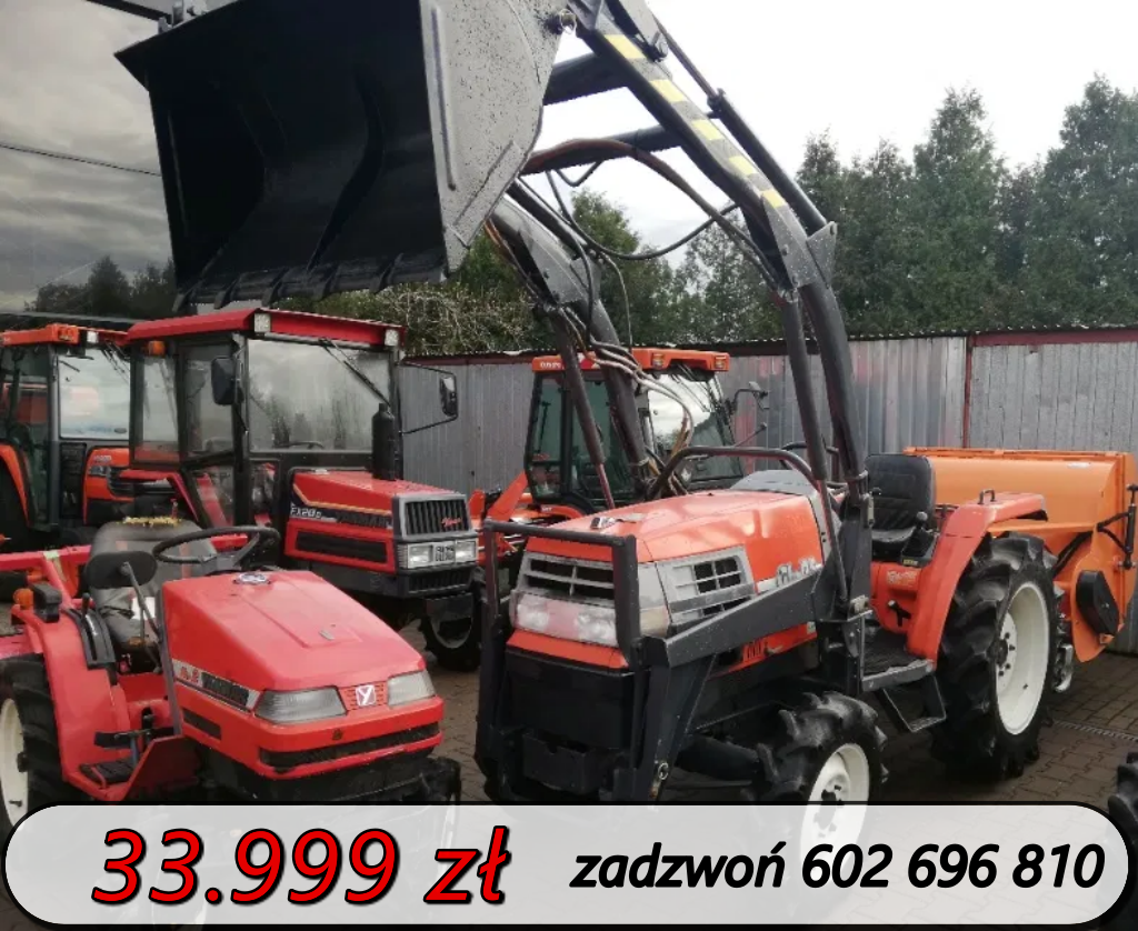 Traktor ogrodniczy 25 KM Kubota GL25 z oryginalnym ładowaczem 400 kg