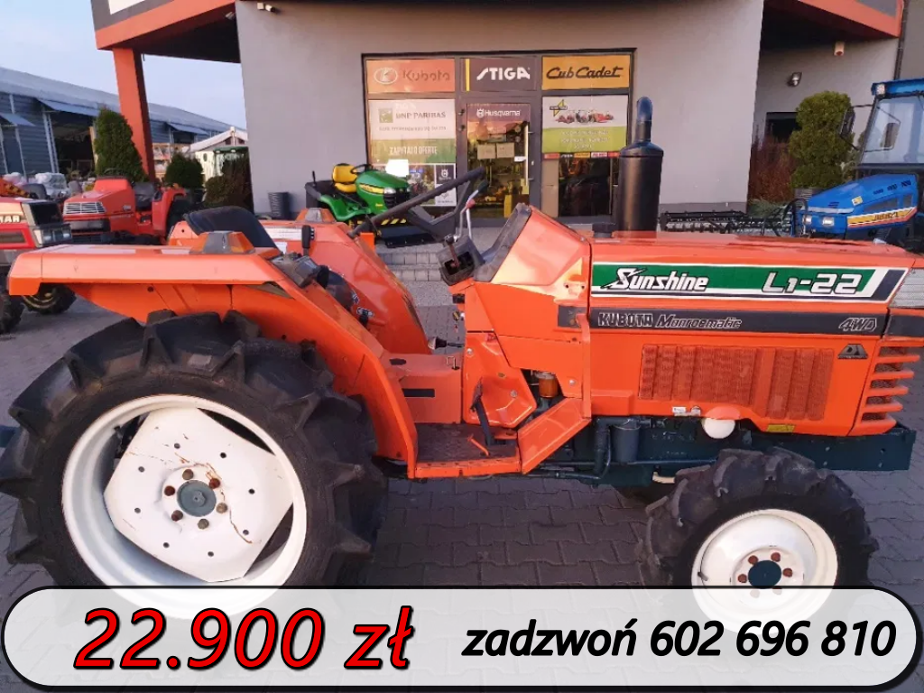 Traktor ogrodowy Kubota Sunshine L1-22 Monroematic 4WD 22KM rewers PTO
